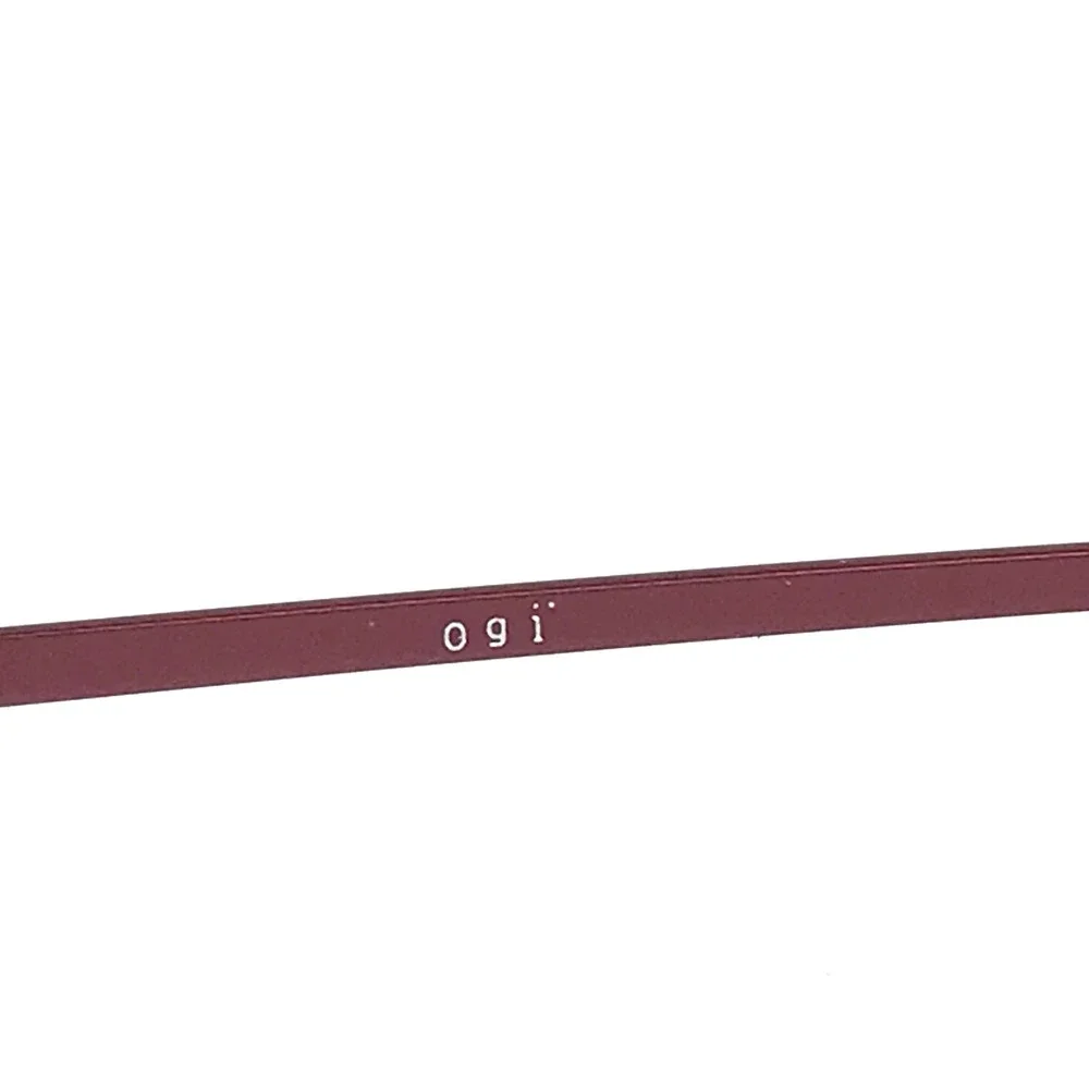 ogi Eyeglasses Frames 2081 COL. 80 Black Burgundy Red Wire Rim 42-19-135